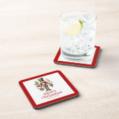 フェスティバルクリスマスくるみ割り器オン白 コースター (右側)