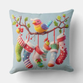 フェスティバルクリスマスつるストッキングwith Holly クッション (裏面)