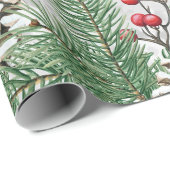 「フェスティバルクリスマスと柳の種とハート」 ラッピングペーパー (ロールコーナー)