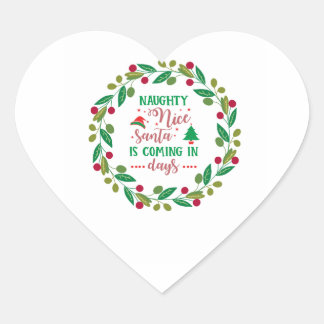 フェスティバルクリスマスのシール ハートシール