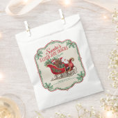 フェスティバルクリスマスのスリー乗りスナック フェイバーバッグ (クリップ留めされた状態)