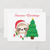 フェスティバルクリスマスの挨拶を追加 シーズンポストカード (正面/裏面)