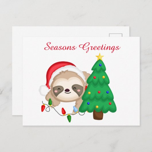 フェスティバルクリスマスの挨拶を追加 シーズンポストカード (正面/裏面)