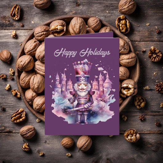 フェスティバルクリスマスの水の色くるみ割り文字を追加 シーズンカード