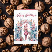 フェスティバルクリスマスの水の色くるみ割り文字を追加 シーズンカード