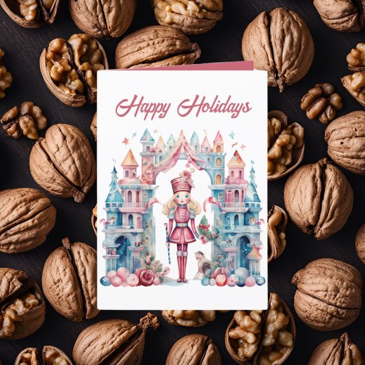 フェスティバルクリスマスの水の色くるみ割り文字を追加 シーズンカード