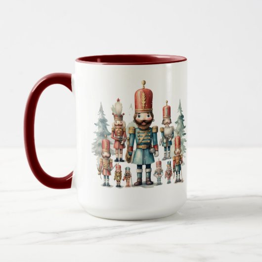 フェスティバルクリスマスの水の色くるみ割り マグカップ (左)
