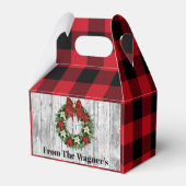 フェスティバルクリスマスの追加の名前パーティー フェイバーボックス (裏面サイド)