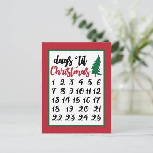 フェスティバルクリスマスの降臨数 シーズンポストカード (スタンド正面)