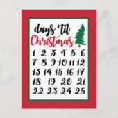 フェスティバルクリスマスの降臨数 シーズンポストカード (正面)