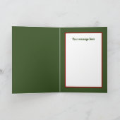 フェスティバルクリスマスの鶏カスタマイズ可能 シーズンカード (内部)