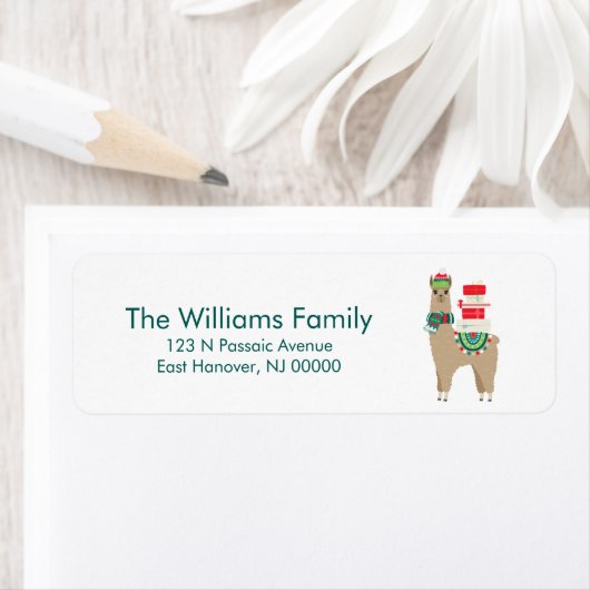 フェスティバルクリスマスアルパカ ラベル (インサイチュ)