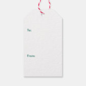 フェスティバルクリスマスアルパパーソナライズされたカ ギフトタグ (裏面)