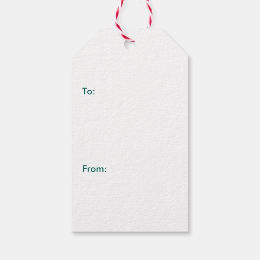 フェスティバルクリスマスアルパパーソナライズされたカ ギフトタグ (裏面)