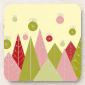 フェスティバルクリスマスイラストレーション コースター (正面)