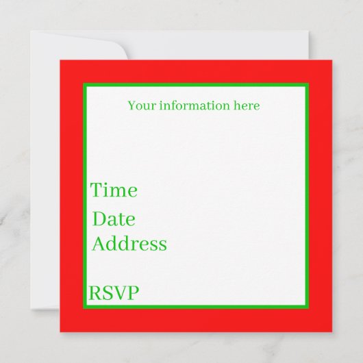 フェスティバルクリスマスイン7月サーファーパーティー 招待状 (裏面)