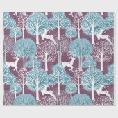 フェスティバルクリスマスウィンターウッドランドトインデア ラッピングペーパー (フラット)
