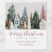 フェスティバルクリスマスウィンタースノーヴィレッジ ワインラベル (シングルラベル)