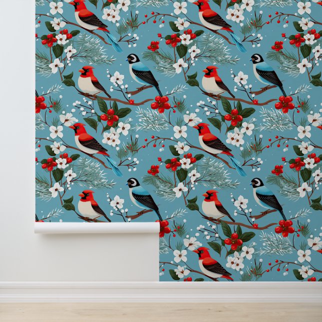 フェスティバルクリスマスウィンターバード 壁紙 (アプリケーション)