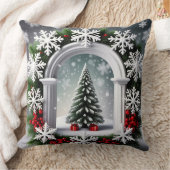 フェスティバルクリスマスウィンドウ表示 クッション (ブランケット)