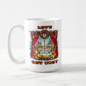 フェスティバルクリスマスウィンドウ表示 コーヒーマグカップ (左)