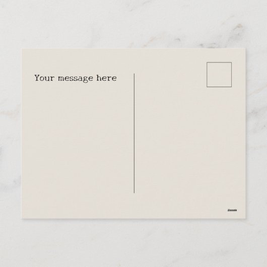 フェスティバルクリスマスウェスタンの馬のメッセージを追加 シーズンポストカード (裏面)