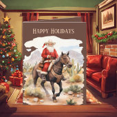 フェスティバルクリスマスウエスタンサンタッド文字 シーズンカード