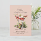 フェスティバルクリスマスウォーターカラーカクテルパーティー 招待状 (スタンド正面)