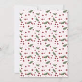 フェスティバルクリスマスウォーターカラーカクテルパーティー 招待状 (裏面)