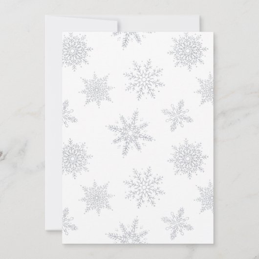 フェスティバルクリスマスウォーターカラーカクテルパーティー 招待状 (裏面)