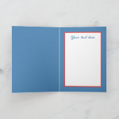 フェスティバルクリスマスウォーターカラーサンタビーチ カード (内部)