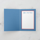 フェスティバルクリスマスウォーターカラーサンタビーチ カード (内部)