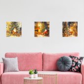 フェスティバルクリスマスウォーターカラーサンタ (リビング)