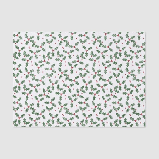 フェスティバルクリスマスウォーターカラーホリー 薄葉紙 (正面)