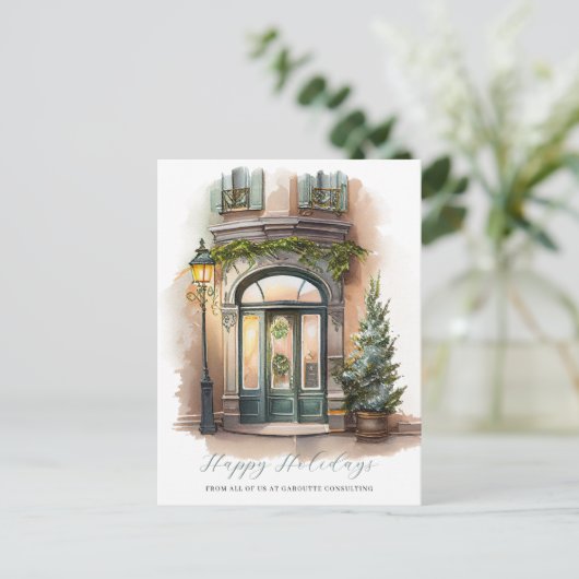 フェスティバルクリスマスウォーターカラー倉庫営業 シーズンポストカード (スタンド正面)