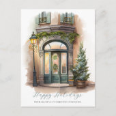 フェスティバルクリスマスウォーターカラー倉庫営業 シーズンポストカード (正面)