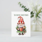 フェスティバルクリスマスウォーター色格言追加文字 シーズンポストカード (スタンド正面)