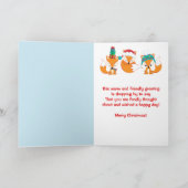 フェスティバルクリスマスウッドランドキツネフレンズ シーズンカード (内部)