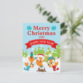 フェスティバルクリスマスウッドランドキツネフレンズ シーズンポストカード (スタンド正面)