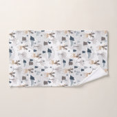 フェスティバルクリスマスウッドランドトナカイ バスタオルセット (ハンドタオル)