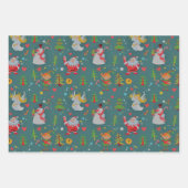 フェスティバルクリスマスエンジェルス  ラッピングペーパーシート (正面)