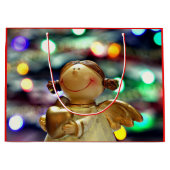 フェスティバルクリスマスエンジェル抱き枕 ラージペーパーバッグ (正面)