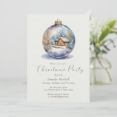 フェスティバルクリスマスオーナメントウィンターハウスパーティー 招待状 (スタンド正面)