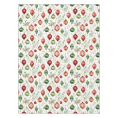 フェスティバルクリスマスオーナメントシームレスパターン テーブルクロス (正面)