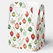 フェスティバルクリスマスオーナメントシームレスパターン フェイバーボックス (オープン)