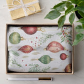 フェスティバルクリスマスオーナメントシームレスパターン 薄葉紙 (ギフト)