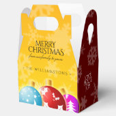 フェスティバルクリスマスオーナメントスノーフレークレッド&金ゴールド フェイバーボックス (オープン)