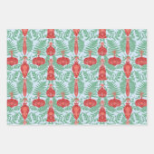 フェスティバルクリスマスオーナメントパターン ラッピングペーパーシート (正面2)