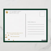 フェスティバルクリスマスオーナメントホイルホリデーポストカード 箔シーズンポストカード (裏面)