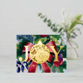 フェスティバルクリスマスオーナメントホイルホリデーポストカード 箔シーズンポストカード (立ち正面)